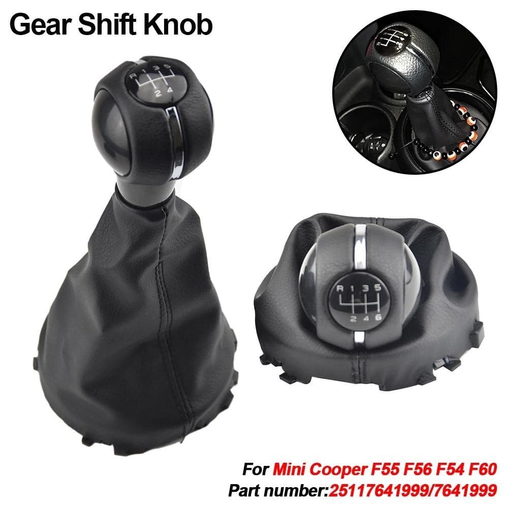 5/6 Velocidade Interior Do Carro Manual Botão De Mudança De Engrenagem Shifter Capa Para Mini Cooper F54 F55 F56 F57 F60