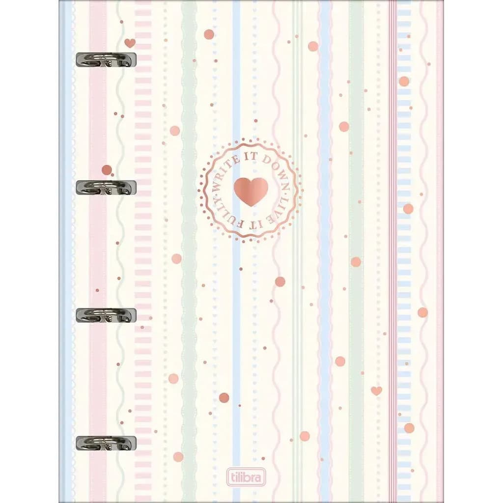 Caderno Argolado Cartonado Universitário Elástico Soho 48f