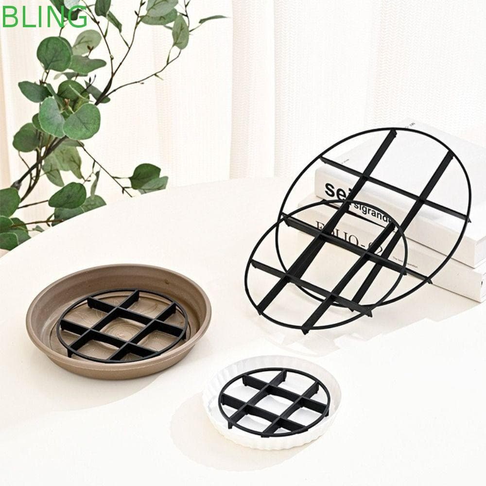 Suporte Redondo Para Plantadores BLING , Vaso De Flores De Plástico Pires De Plantas , Bandeja Anti-Podridão Vasos