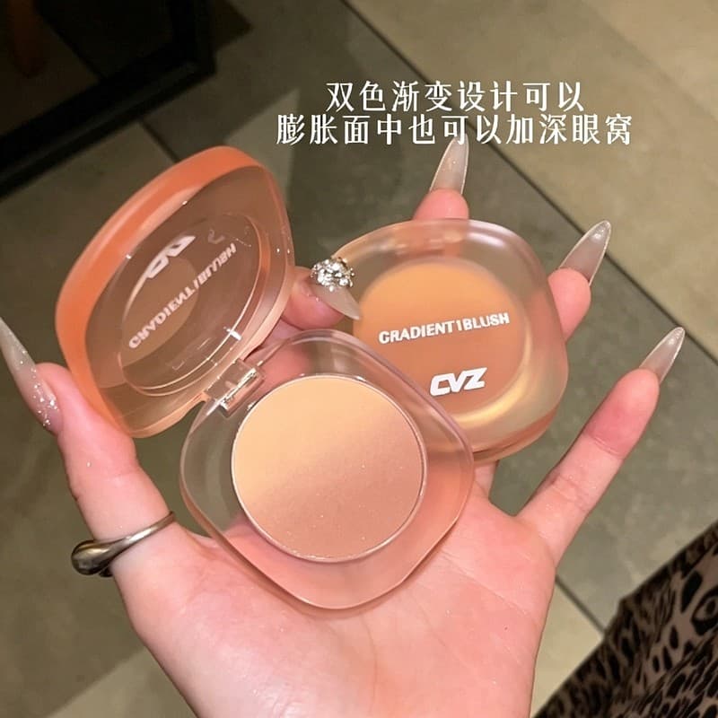 CVZ Gradiente Blush Natural Vitalidade Rosa Nu Maquiagem Menina Blush All-Match Coreano Fosco Diário Luz Maquiagem Trans
