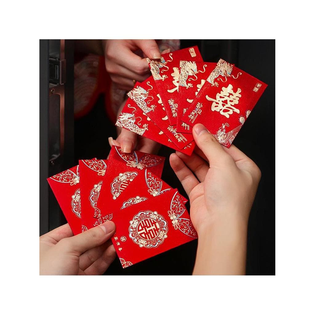 Envelope vermelho casamento dedicado novo estilo casamento Pick-up bloqueio Doorli está selando evento de casamento enve