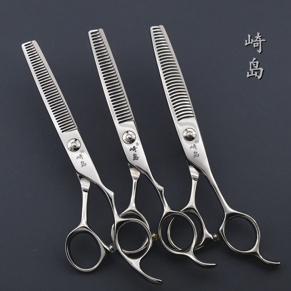 Autêntica tesoura de cabeleireiro Sakijima 20cm tesoura de desbaste GT635I cabelo masculino Polegada dentes tesoura remo