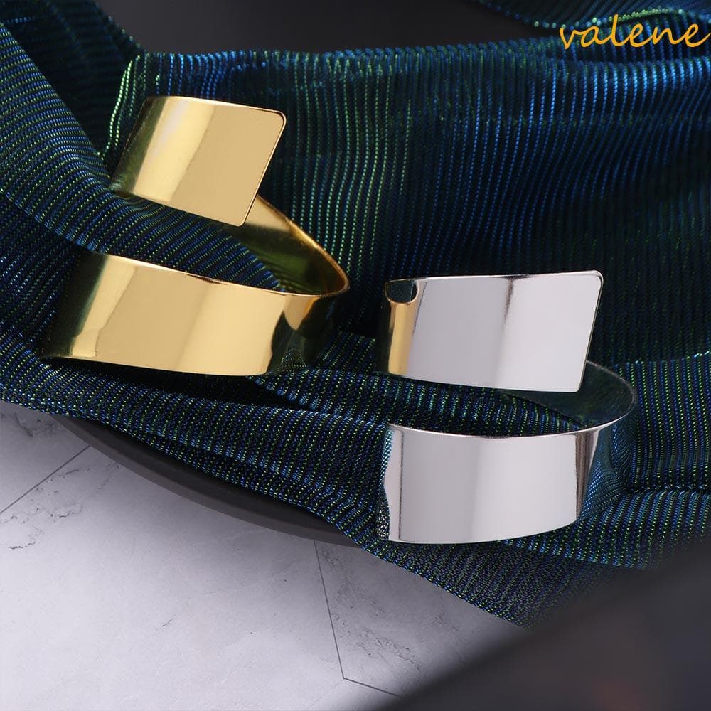 Porta-Guardanapos VALENE , Anel De Guardanapo De Liga De Metal Em Forma De Cruz Irregular , Anéis De Toalha De Casamento