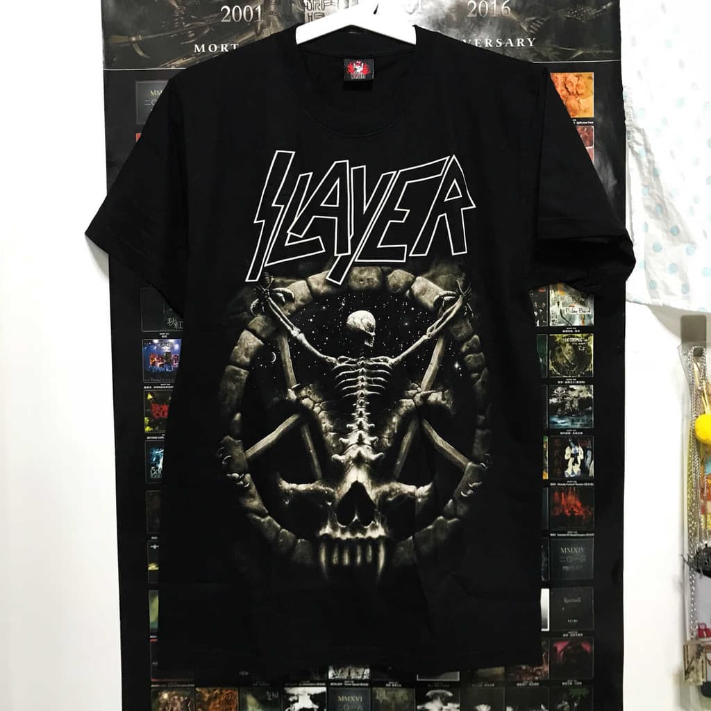 Music.Soul Camiseta Masculina Slayer Reign in Blood | Estética Thrash Metal Agressivo | Unissex 100% algodão