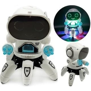 Robô Aranha Dançarino 6 Pernas 3 cores , musical , som e luz