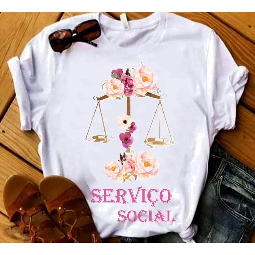 Camisa Serviço Social Blusa 03 T-Shirt Camiseta  Blusa Feminina ou Masculina Unissex Assistente Social DR
