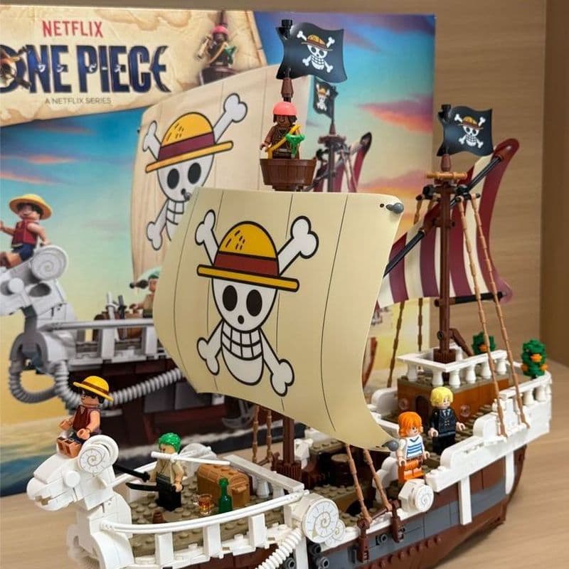 1376 PCS Advance Merry One Piece Compatível Lego 75639 Bloco de Construção Conjunto de Brinquedos Presente