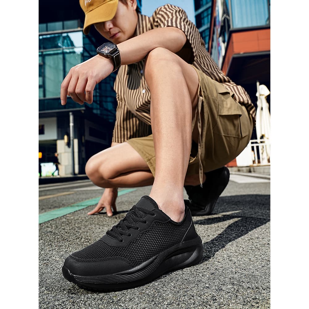 Verão tamanho grande sapatos masculinos malha respirável sapatos ocos 48 desodorante sapatos esportivos casuais 47 taman