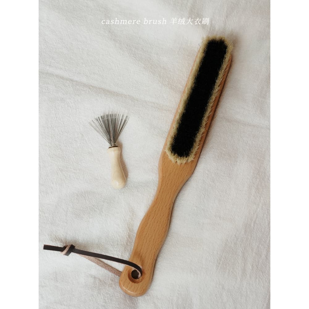 Escova de cuidados com casaco de caxemira, terno de lã, remoção de poeira, casaco de lã, escova de cuidados com roupas,