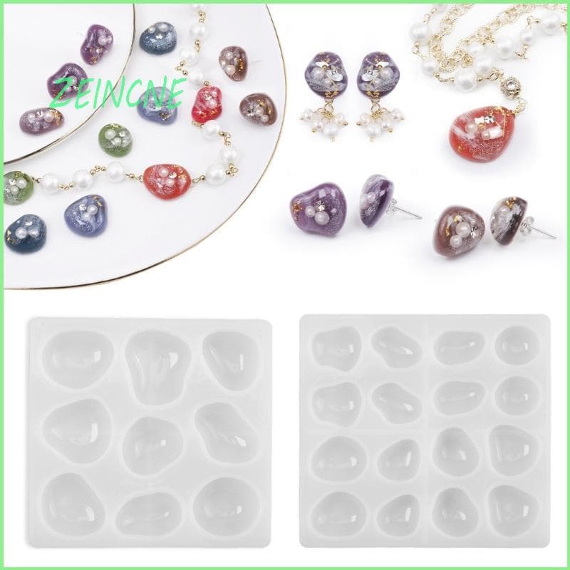 ZEIN Molde Silicone Transparente, Criação Moldes Pedra, Suprimentos Artesanais, Para Fazer Joias