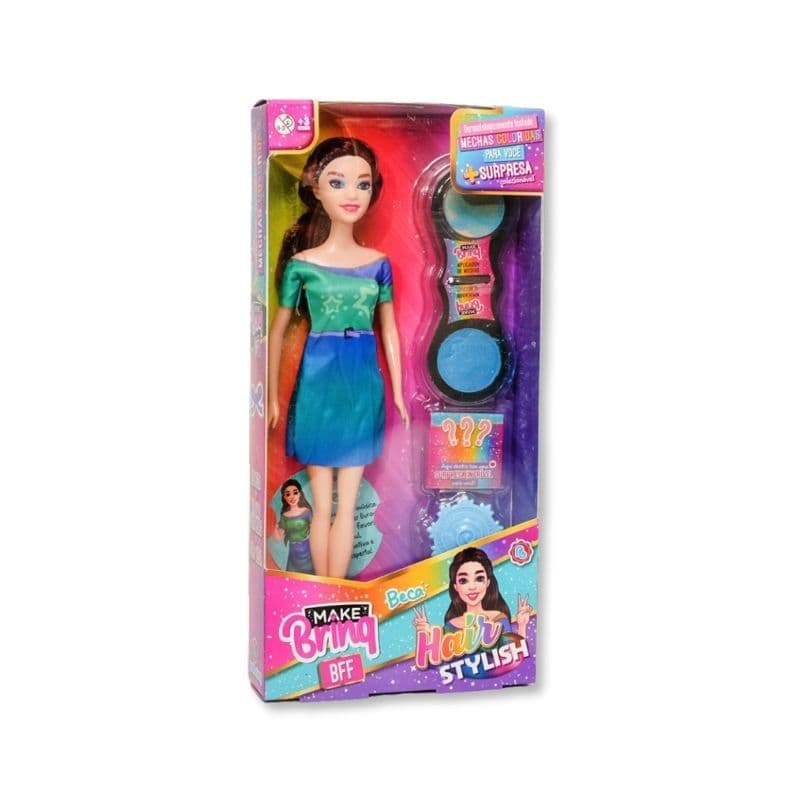 BONECA MINI HAIR STYLISH - POLIBRINQ