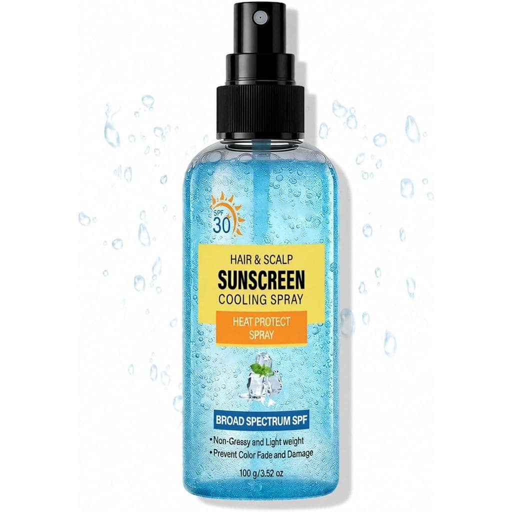 Spray Protetor Solar para Cabelo e Couro Cabeludo FPS30, Spray Protetor Solar Refrescante para Cabelo e Couro Cabeludo p