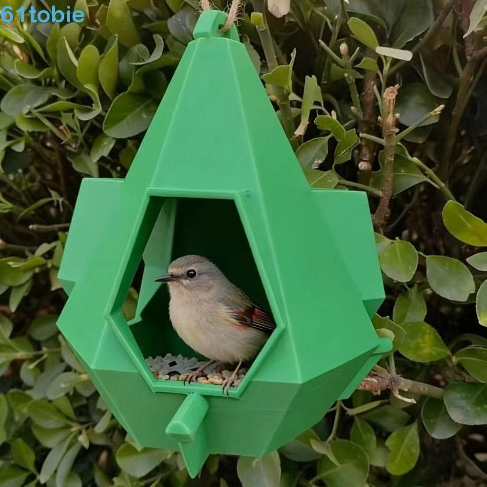 Alimentador De Pássaros Suspenso TOBIE , Beija-Flor Semi-Fechado De Grande Capacidade , Habitat De Vida Selvagem Estilo