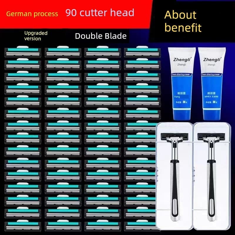 Navalha Manual Universal alemã de duas camadas, lâmina de dupla camada, lâmina de barbear masculina
