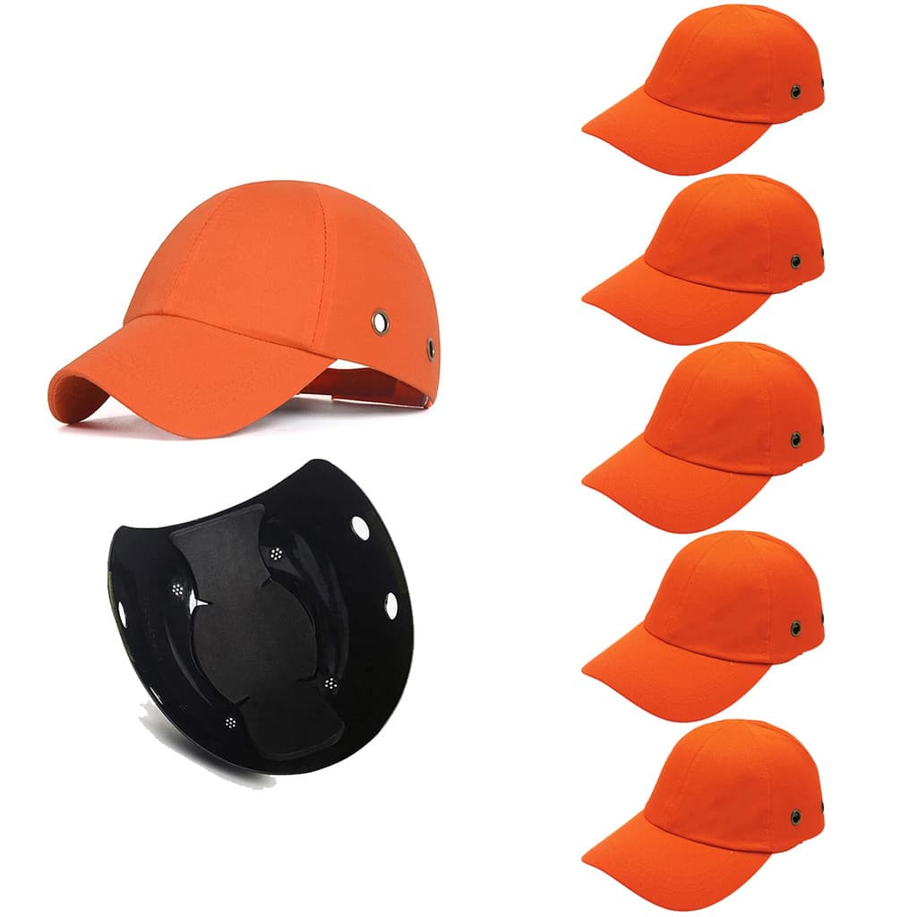 Bone com Capacete de Seguranca EPI Kit 5 Uni Obra Casquete Trabalho Protecao Resistente Reparo