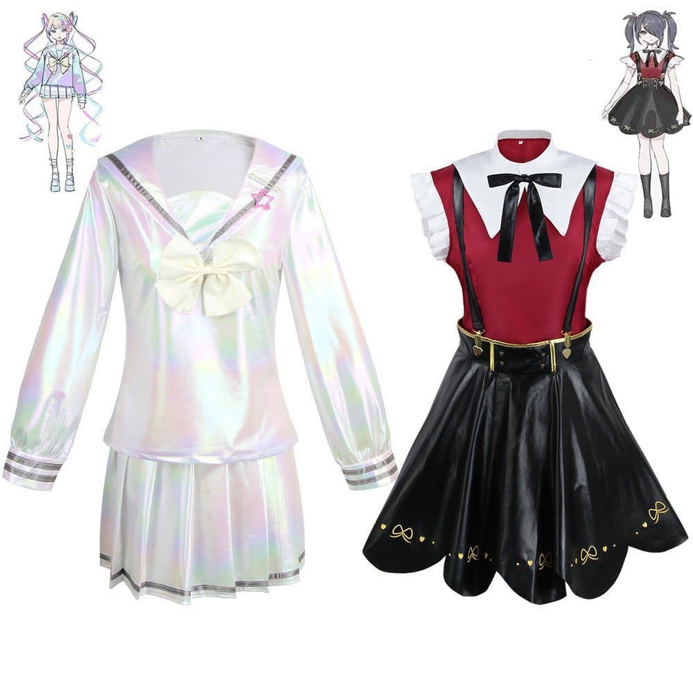 Roupas de Cosplay Needy Streamer Overload Saias Femininas Super Sky Sauce Anime Game JK