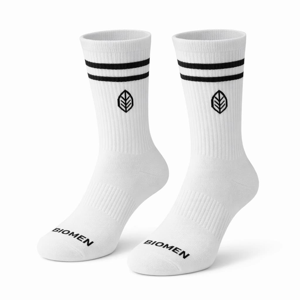 MEIA DE CORRIDA RUN - FEMININA - BRANCO