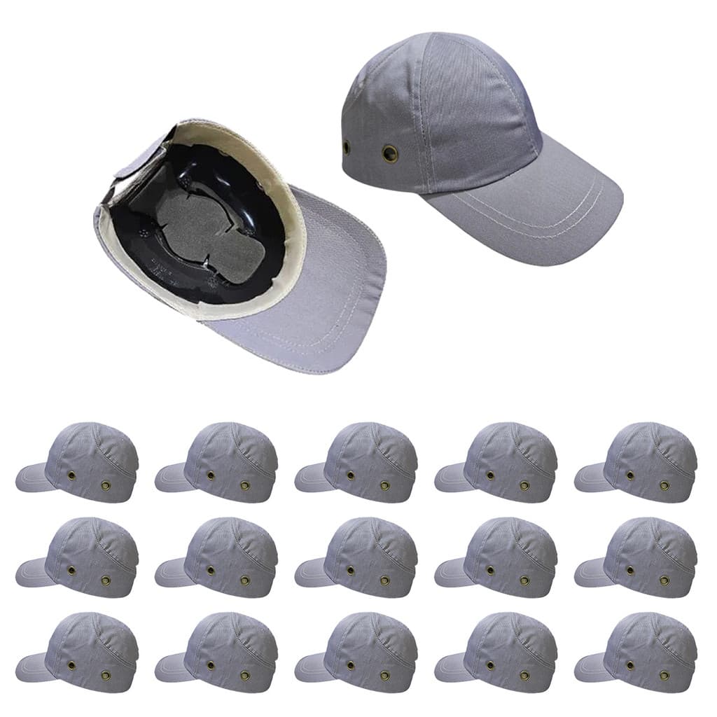 Bone com Capacete EPI Kit 15 Uni Obra Construcao Seguranca Casquete Reparo Conserto Trabalho Protecao Resistente
