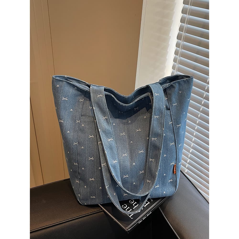 Bolsa de lona de grande capacidade feminina 2025 novo estilo estilo preguiçoso Casual Commuter classe saco versão corean