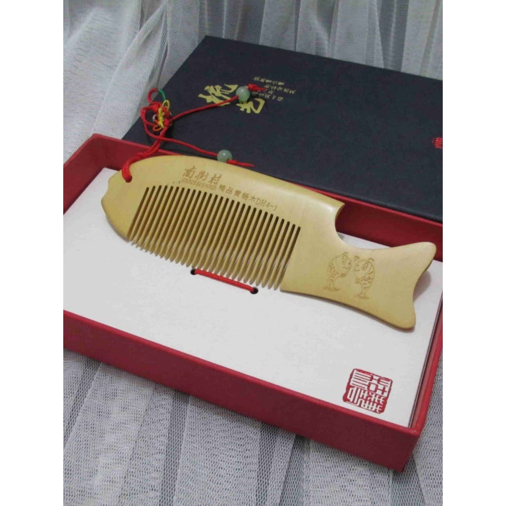 Boutique Boxwood pente senhoras presentes Natural grande anti-estático massagem pente portátil anti-perda de cabelo pres