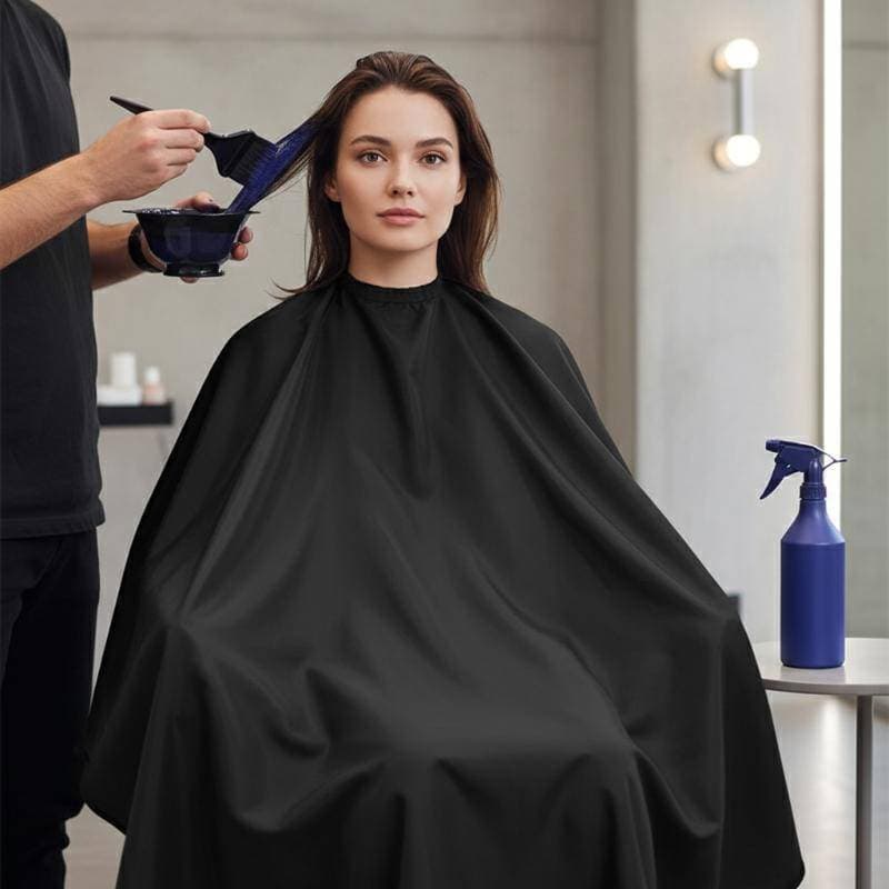 (Cassiopeiahg) Capa De Corte De Cabelo Para Cabeleireiro Profissional Com Fecho De Pressão Ajustável Barbeiro Salão De B