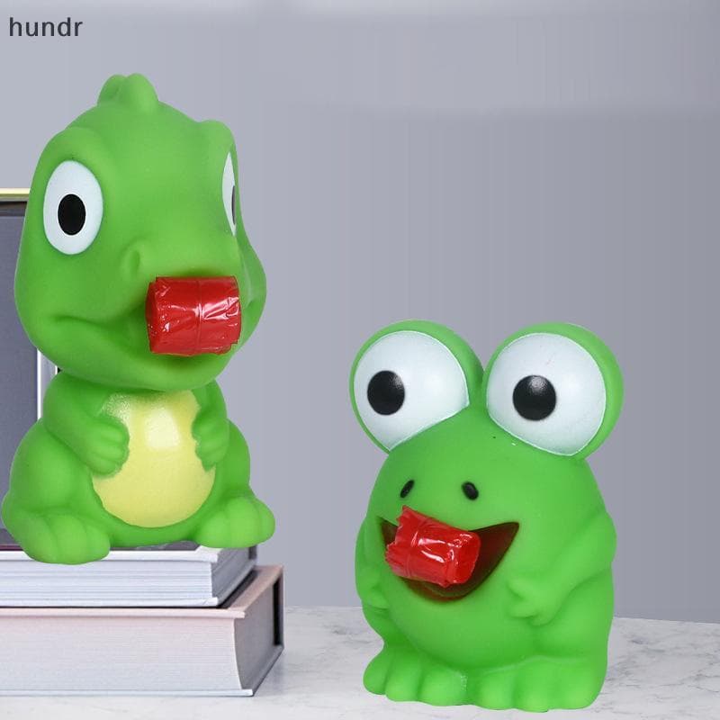 [hundr] Crianças Criativas Dpression Fidget Toys Pinch Frog Dinosaur Stiing Tongue Out Aliviar O Estresse Brinquedo Pres