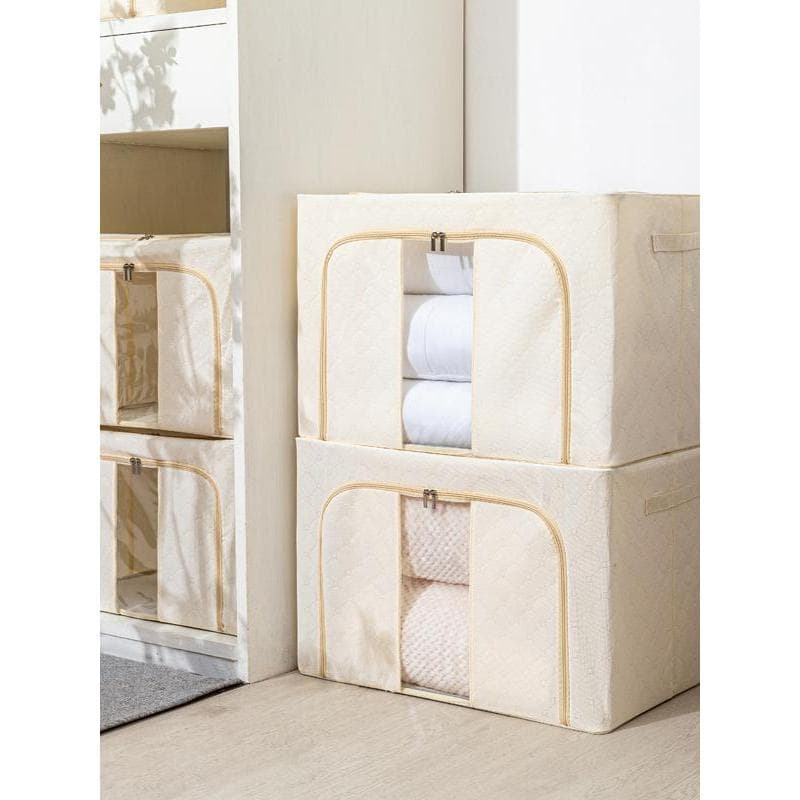 Caixa de armazenamento de roupas doméstico grande capacidade guarda-roupa dobrável Anti-poeira acabamento caixa de armaz
