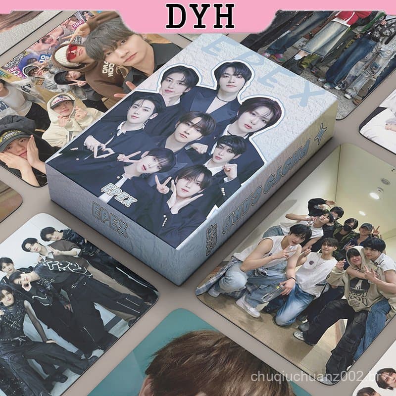 50 Pçs/Caixa EPEX Cartão Laser Photocard Holograma LOMO KPOP Álbum