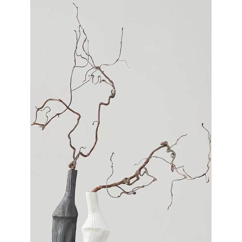 Ramos secos Zen feitos à mão ramos de data de dragão ramos mortos decorativos forma Natural ramos de árvores secas flore