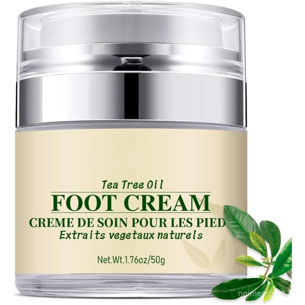 Creme para os Pés com Óleo de Tea Tree, Creme Hidratante para Reparação dos Pés para Pele Grossa, Rachada, Áspera, Morta