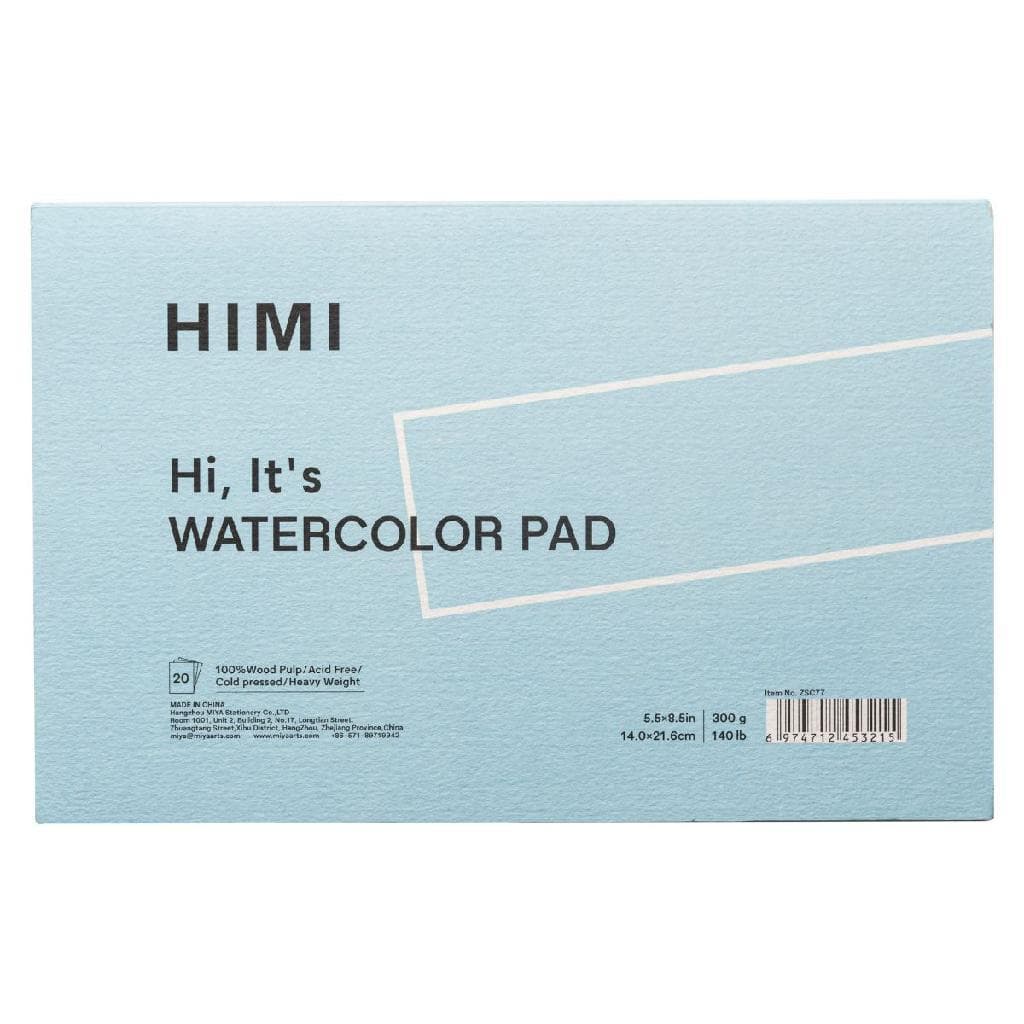 Bloco de Papel Aquarela Himi TF 300g/m² 14x21,6cm 20 Folhas