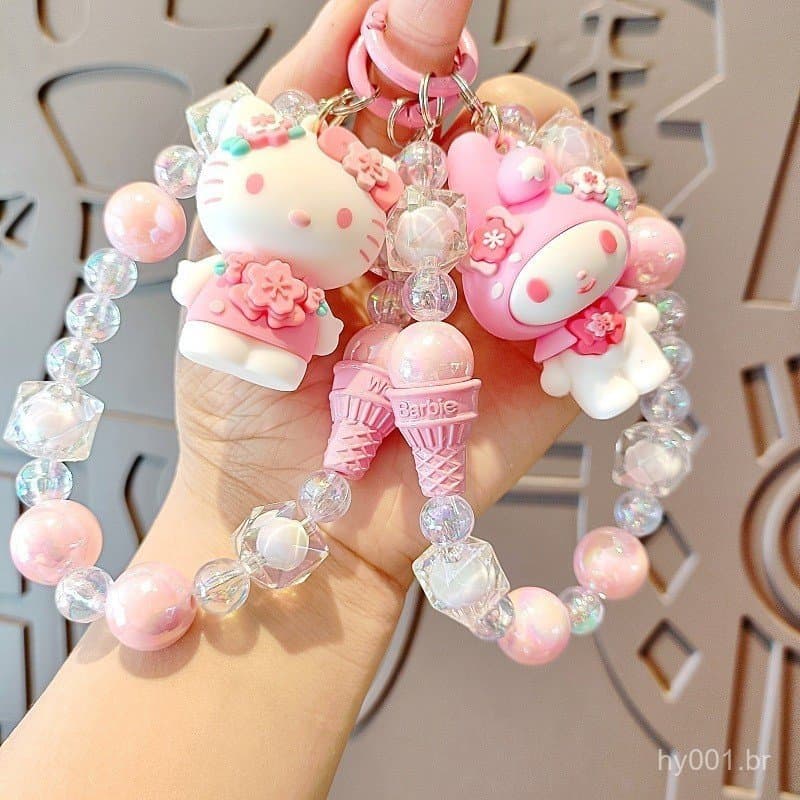 Chaveiro/Pingente de Bolsa Sakura Sanrio, Boneco Clow M, Cachorro Orelhudo, Hello Kitty YYWL