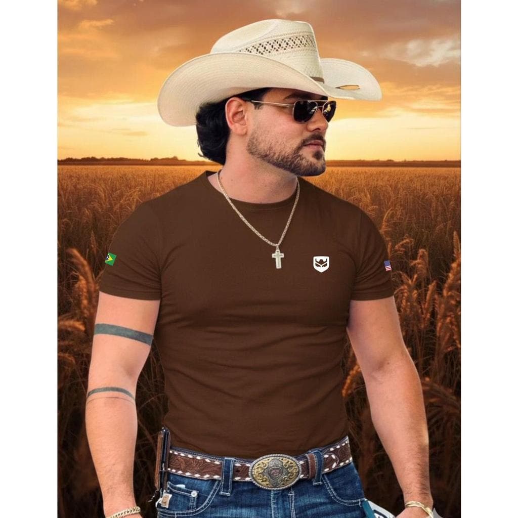 Camiseta Estilo Rincon Procedimento Algodão Gola Redonda