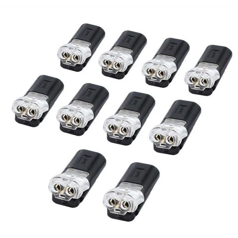 Conector de fio terminal pulável tipo intertravamento, sem fio de descascamento, sem solda, terminal de crimpagem de fio