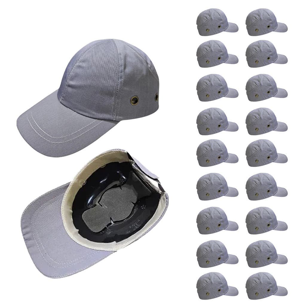 Bone com Capacete EPI Kit 18 Uni Obra Seguranca Casquete Trabalho Construcao Oficina Reparo Resistente Eficiente