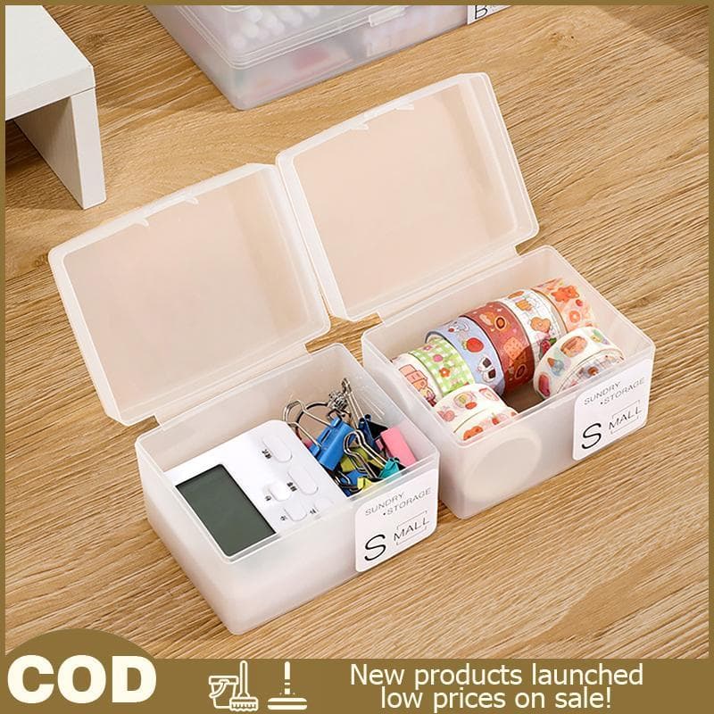 Caixa De Plástico Transparente Kpop Armazenamento De Cartão De Foto Translúcido Desktop Organizadores Cosméticos