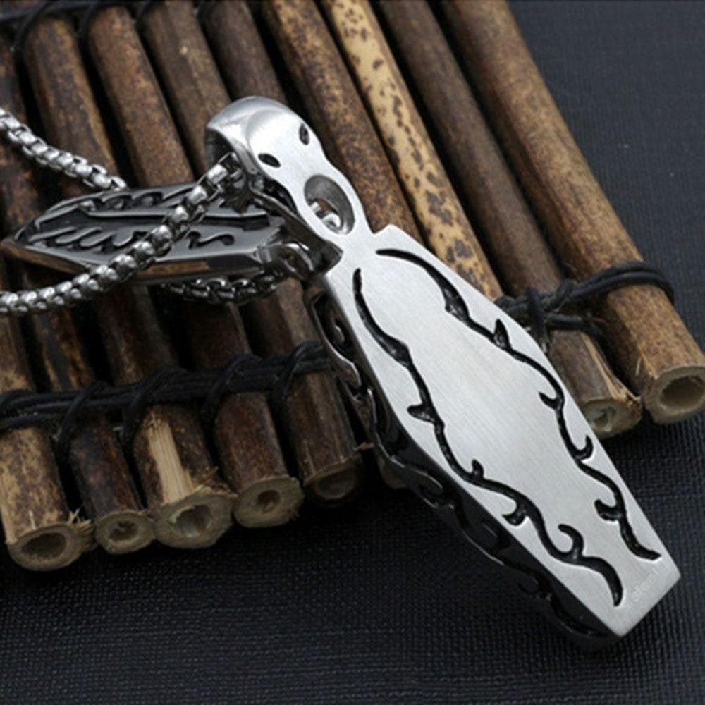 Corrente Caveira Aço Inoxidável Steampunk Vintage Esqueleto Humano Pingente