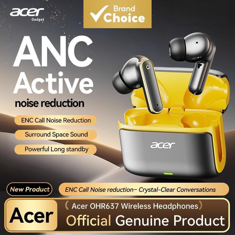 Acer OHR637 Fones De Ouvido Sem Fio Bluetooth Intra-Auriculares Conforto 1.5h Durante Todo O Dia Tipo-C Carregamento Bai