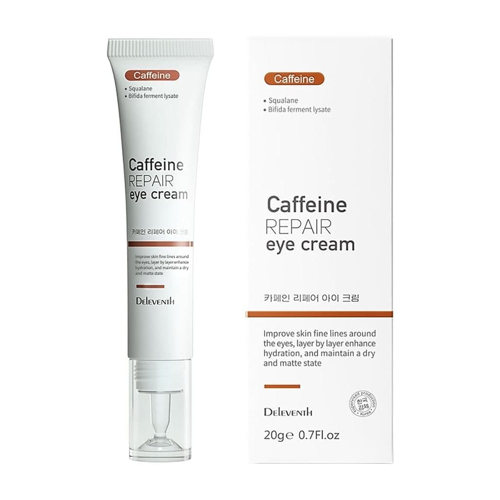 Creme para Olhos com Cafeína da Marca Coreana 20g / Antirrugas, Reduz Inchaço e Olheiras, Hidrata, Firma a Pele Delicada