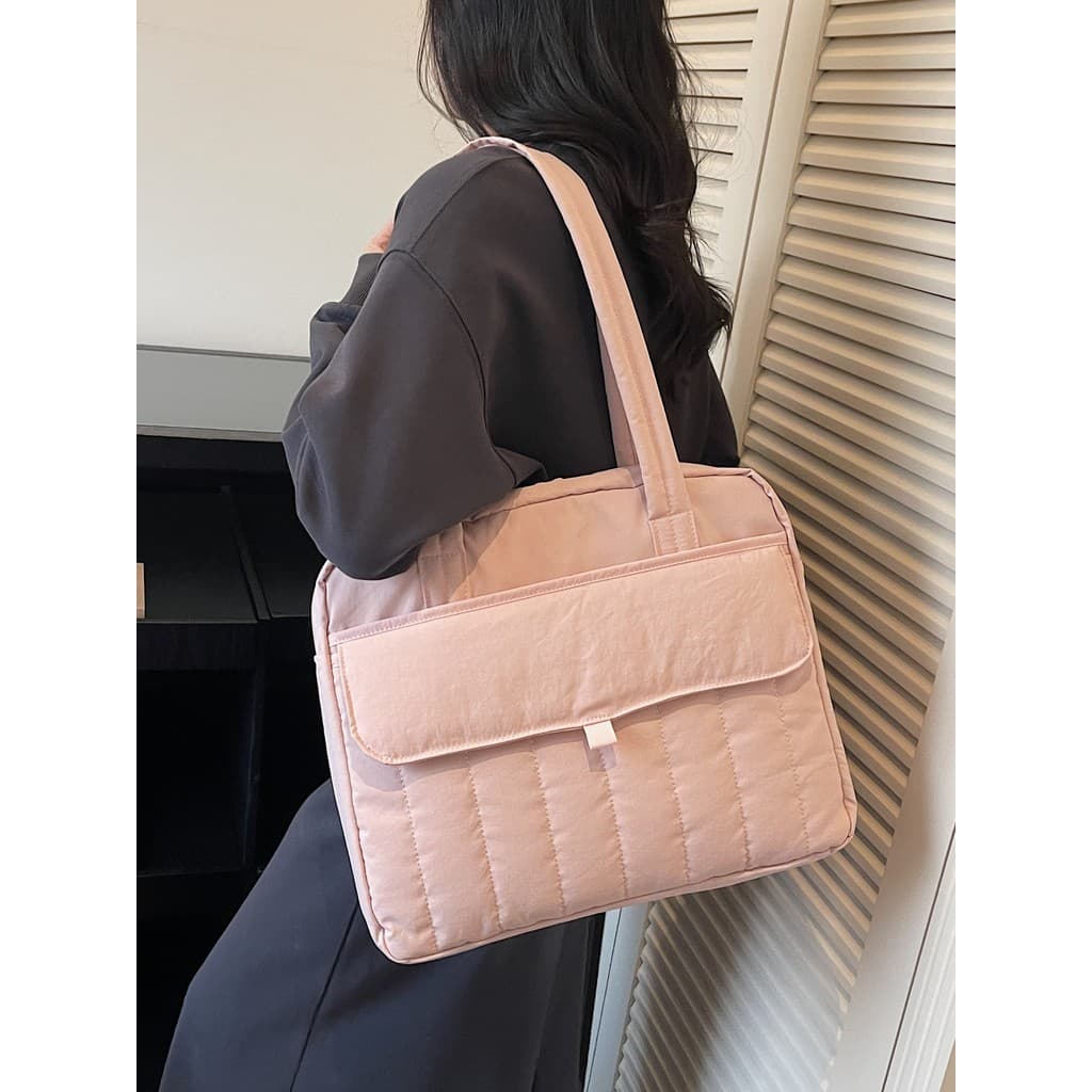 2026 novo estilo sacos diário Commuter All-Match sacos femininos grande capacidade simples arquivo bolsa 52cm saco do co