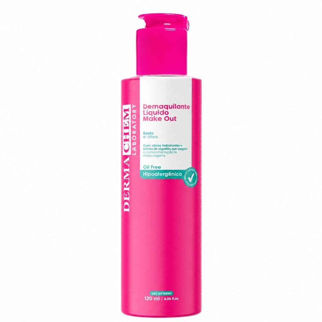 Demaquilante Líquido 120ml Oil Free Remove Maquiagem Pesada Limpa E Hidrata A Pele