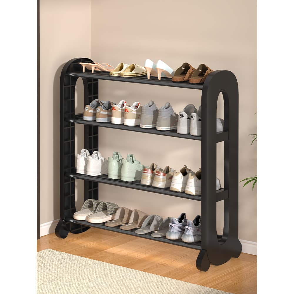 Sapateira multicamadas, porta doméstica, armário de sapatos simples, porta de entrada, pequeno, estreito, rack de armaze