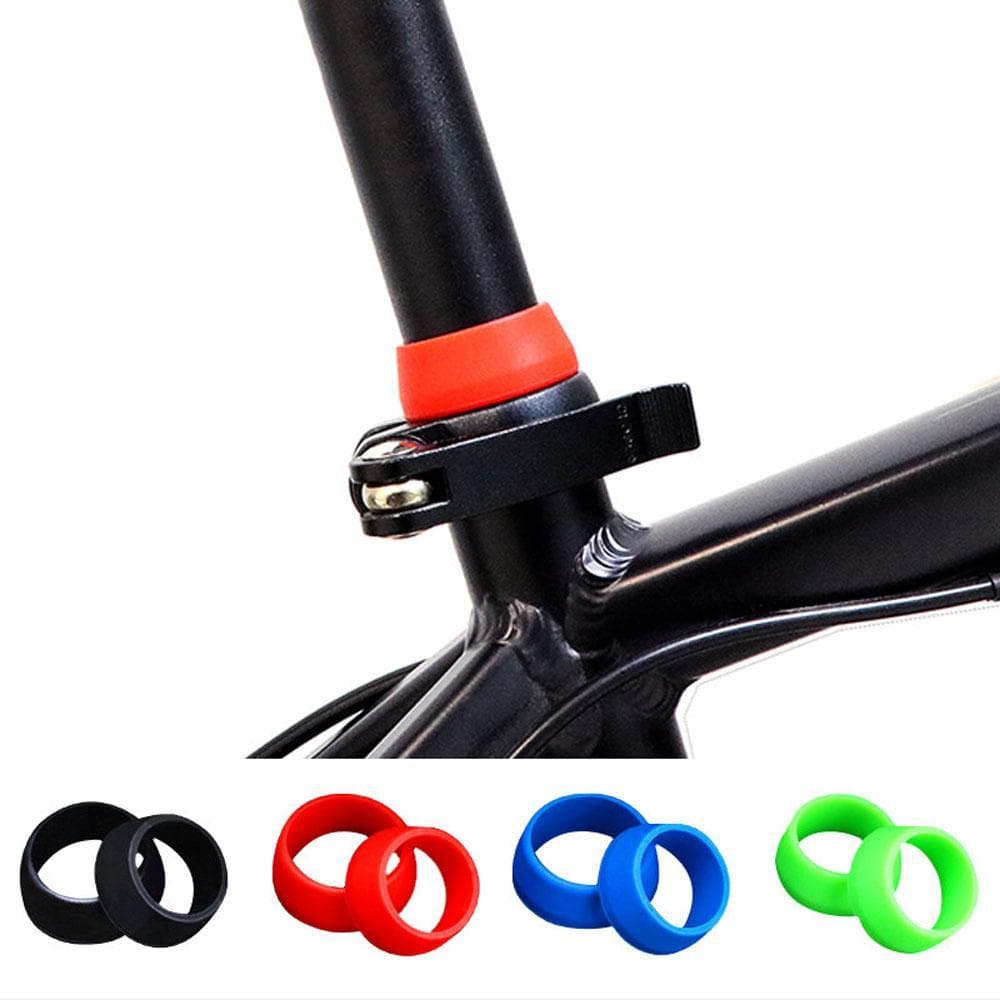 Selim Braçadeiras Capa Mountain Bike 1PC Espigão Anel De Borracha Silicone Peças Da Bicicleta
