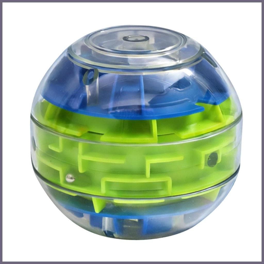 3D Labirinto Bola Rolando Engraçado Lógica Estresse Brinquedos Quebra-Cabeça De Aprendizagem Para Mulheres Homens Adoles