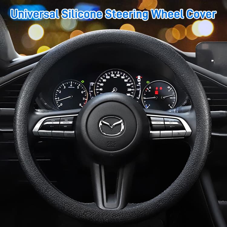 【Confortável e Universal】♥Washable wearable silicone steering wheel cover Protetor/Veículo/Acessório