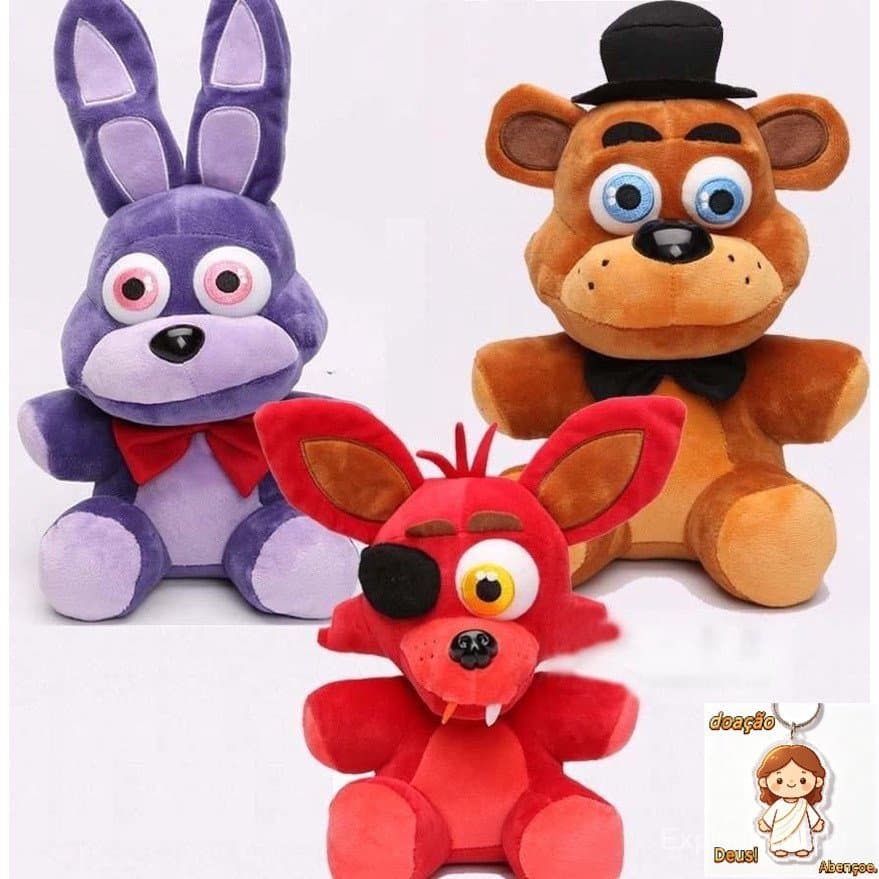 4 Estilos Cinco Noites Em Freddy FNAF Ursinho De Pelúcia Macio Fox Bonnie Brinquedos De Ouro Para Crianças Fãs
