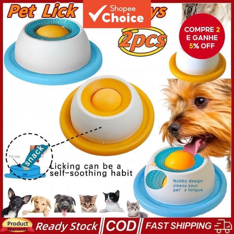 Tapete Lambedor para Gatos e Cães, Dispensador de Iogurte Lento, Brinquedo Interativo para Ração, Tigela de Petiscos