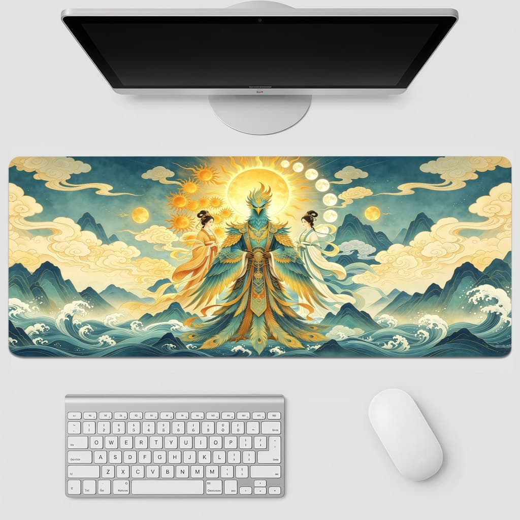 GOD Mouse Pad Anti Selip Tapete De Mesa Grande MousePad Komputer Longo 3 mm