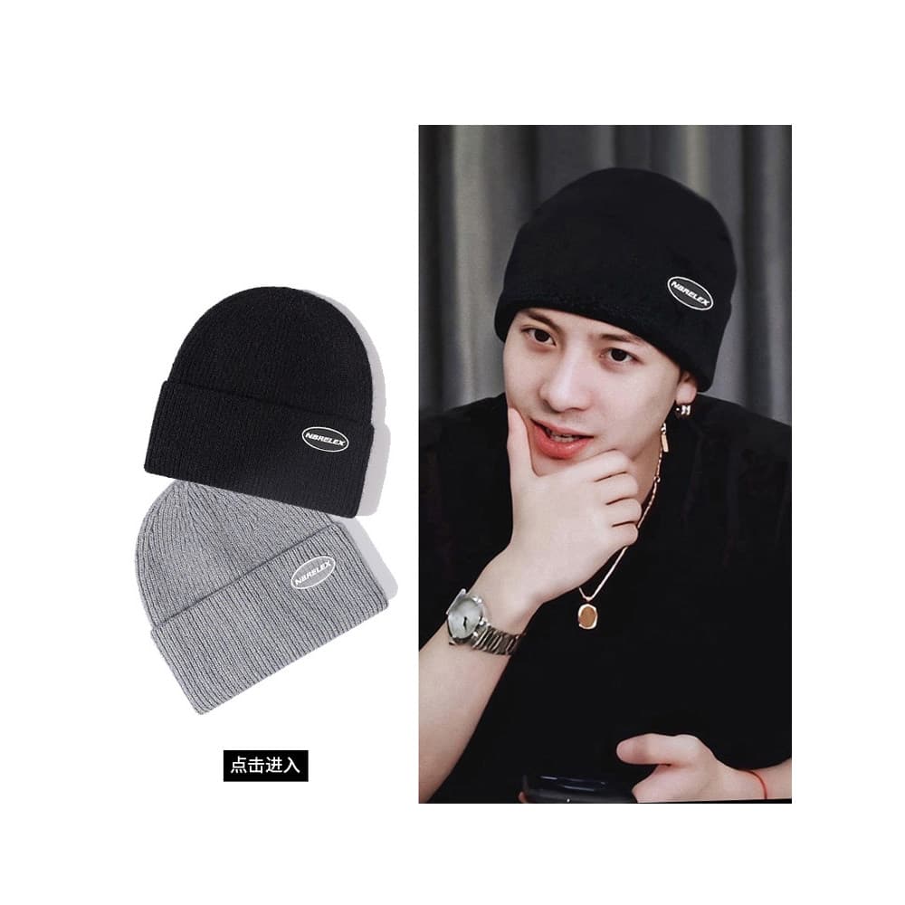 Wang Jiaer mesmo estilo chapéu de inverno masculino na moda chapéu de lã outono inverno novo estilo All-Match chapéu de
