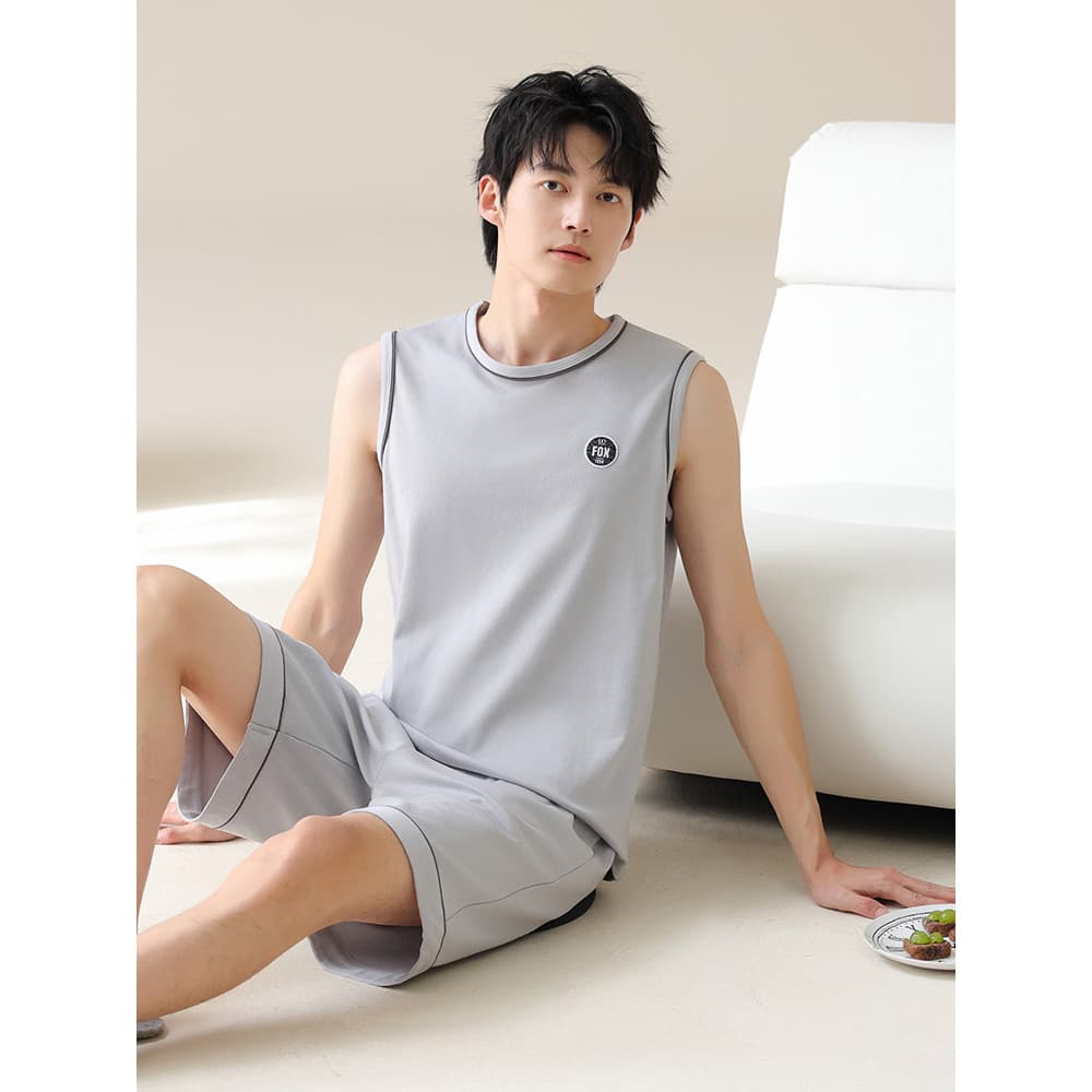 Pijamas masculinos verão puro algodão seda 2025 novos Shorts de manga curta Casual primavera outono estilo fino juventud